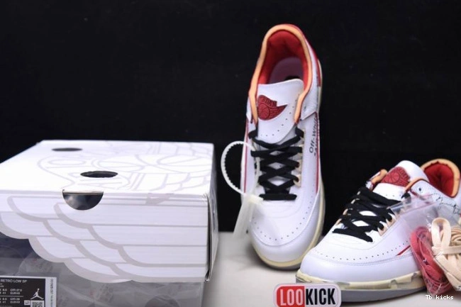 Reps TBK Jordan Retro White Red Off-White SP Low DJ4375-106 2 0812
